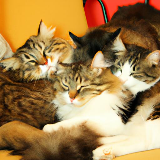These Kurilian Bobtails are known for their affectionate nature and love to snuggle up with their family members.