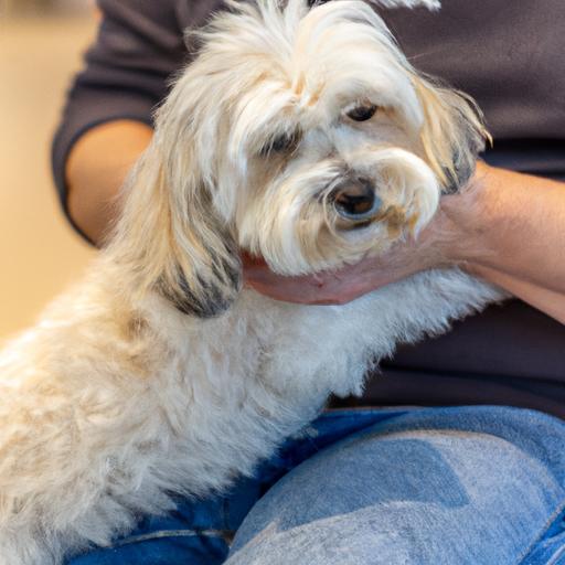 This sweet Havanese loves nothing more than snuggling up on their owner's lap for some pets!