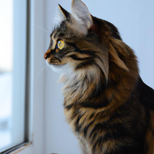 The Kurilian Bobtail cat breed is known for being curious and loves to observe the world around them.