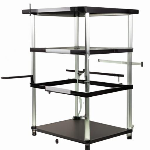 The adjustable height of this metal stand allows for customization to fit any aquarium size.