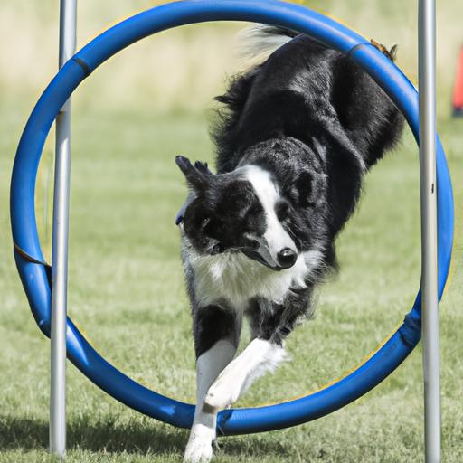 With its agility and intelligence, Border Collies excel at obstacle courses.