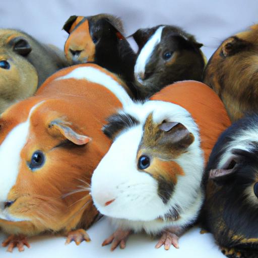 Guinea pigs come in a variety of breeds and colors