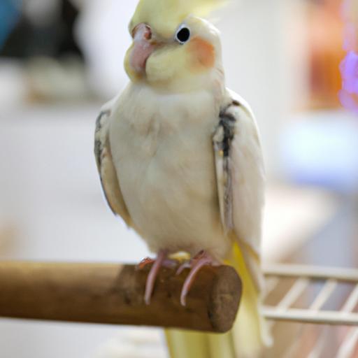 Meet my beautiful and curious white cockatiel, always ready for a photo op