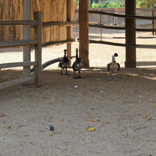 Well-designed enclosure providing a safe and comfortable space for African Geese