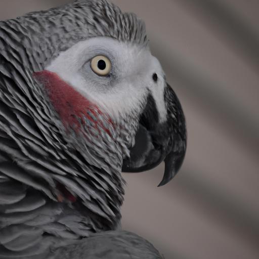Vibrant African Grey Parrot