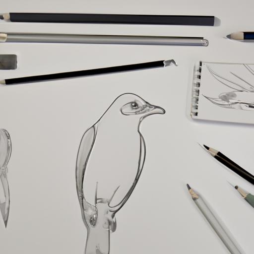 Essential tools for creating detailed and accurate bird outlines.