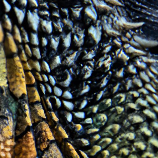 The mesmerizing pattern and dark-colored scales of a black sailfin dragon.