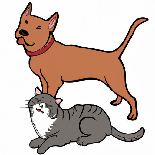 Contrasting physical characteristics of a cat and a dog breed