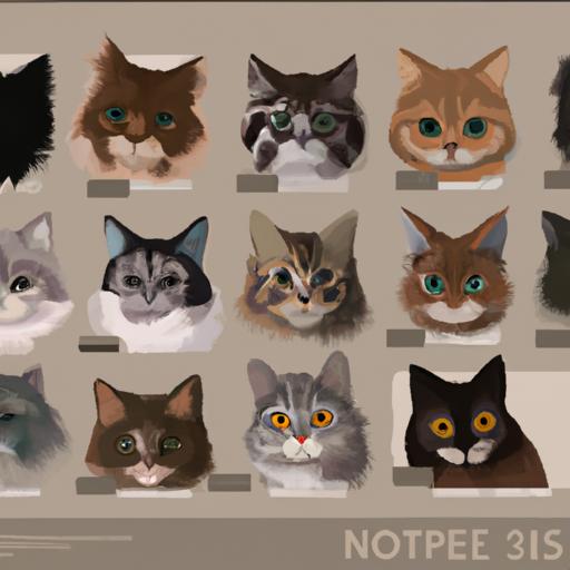 A collage showcasing the unique traits of Siberian mix cats.