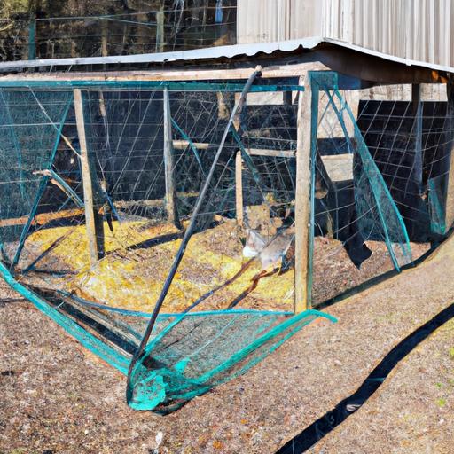A spacious and secure duck coop, providing a comfortable living environment.