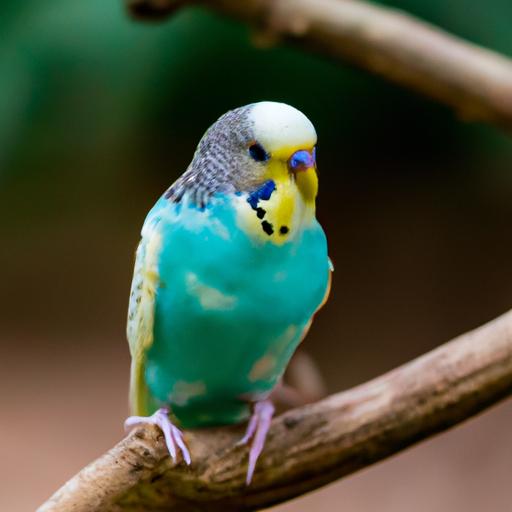An English Budgie showcasing its vibrant colors and elegant appearance.