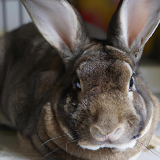 Choosing a healthy Flemish Giant rabbit based on physical appearance