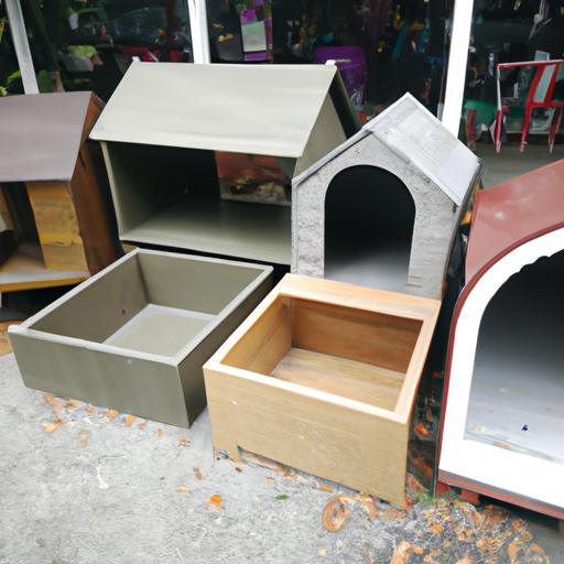 Various options for medium dog houses