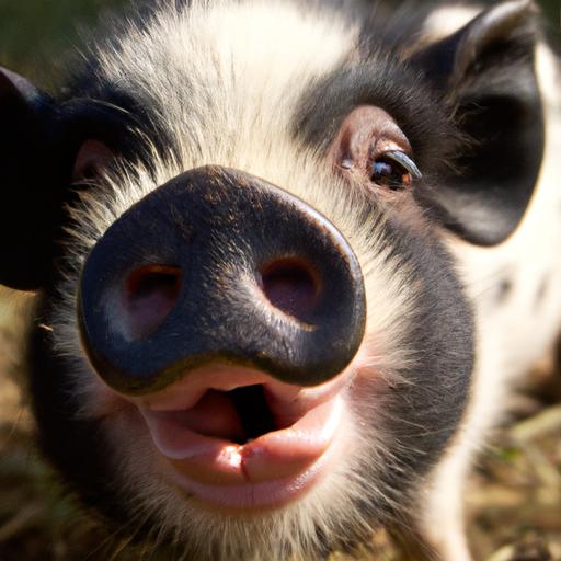 Adorable micro pig showcasing its unique characteristics