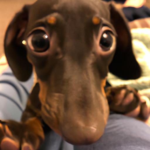 A miniature dachshund puppy, full of charm and personality.