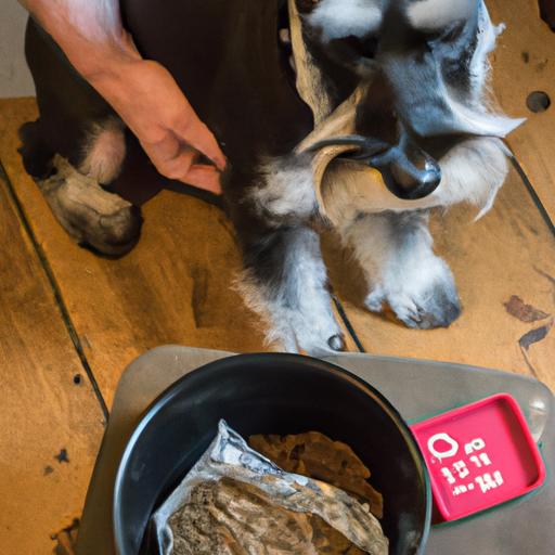 Portioning out a balanced diet for a Miniature Schnauzer