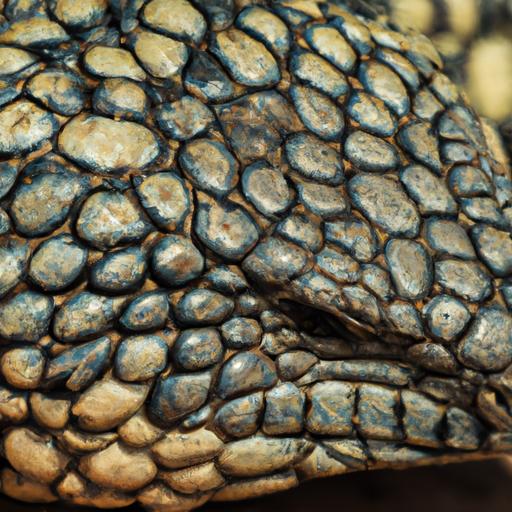 Shingleback lizards possess unique rough, bumpy scales and vibrant coloration.