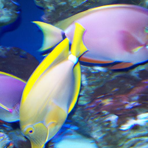 Purple And Yellow Saltwater Fish