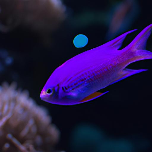 Vibrant purple saltwater fish showcasing their unique coloration.