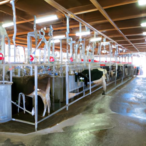 Comfortable cow housing and well-designed milking parlor
