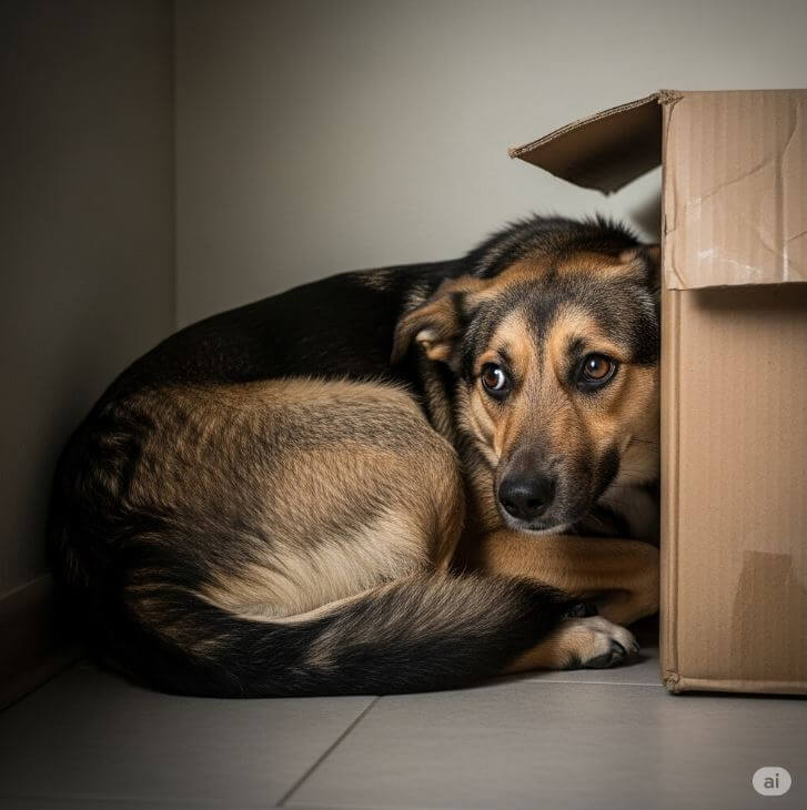 Anxiety and Fearfulness in mix dog breed