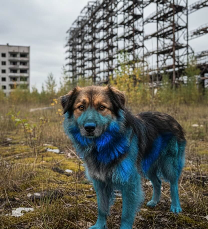 Blue dog chernobyl